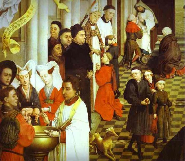 Sacraments Altarpiece, Rogier van der Weyden